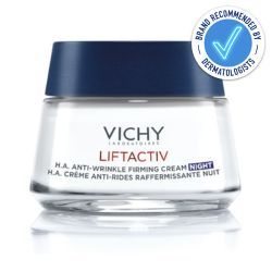 Vichy LiftActiv H.A. Anti-Wrinkle Firming Night Cream 50ml recommended by dermatologists
