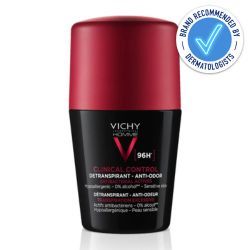 Vichy Men's Clinical Control  96hr Protection Anti-Perspirant Roll On Deodorant 50ml