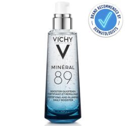 Vichy Mineral 89 Fortifying and Plumping Daily Booster 75ml recommended by dermatologists