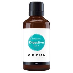 Viridian 100% Organic Digestive Elixir (digestive bitters, meadowsweet, marshmallow & more) NEW50ml