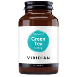 Viridian Organic Green Tea Leaf 500mg Veg Caps 30