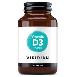 Viridian Vitamin D3 (Vegan) 2000iu Veg Caps 60