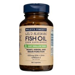 Wiley's Finest Easy Swallow Minis 630mg EPA & DHA Capsules 180