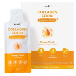 Zooki Liposomal Collagen Zooki Mango Peach Sachets 30