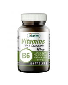 Lifeplan Vitamin B6 Pyridoxine 100mg Tablets