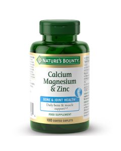 Nature's Bounty Calcium Magnesium & Zinc Caplets 100