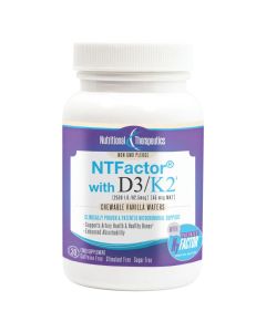 Nutritional Therapeutics NT Factor w/Vitamin D3/K2 Vanilla Chewables 30