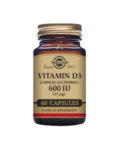 Solgar Vitamin D3 15ug (600iu) Vegicaps 60