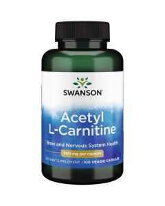 Swanson Acetyl L-Carnitine 500mg Capsules 100