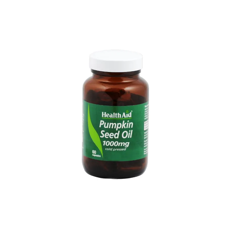 HealthAid Pumpkin Seed Oil 1000mg Capsules 60