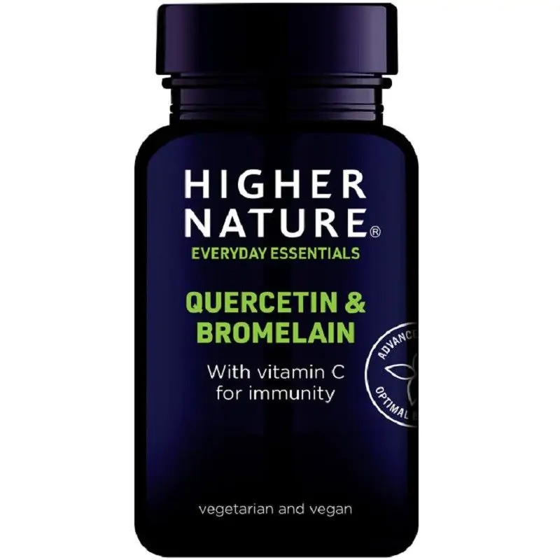 Higher Nature Quercetin Bromelain Vegetable Tablets 60