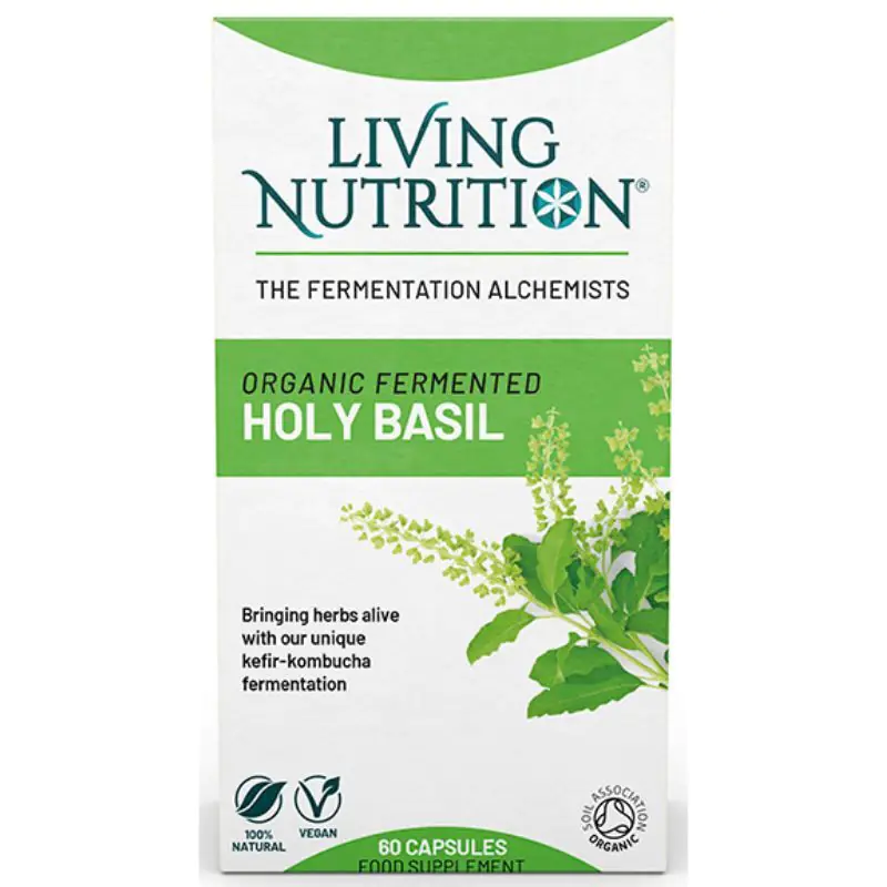 Living Nutrition Organic Fermented Holy Basil Caps 60 Landys Chemist