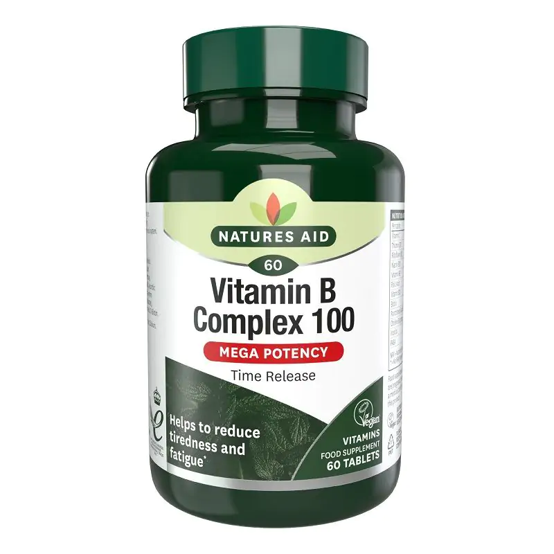 Nature s Aid Vitamin B Complex 100 Time Release Tablets 60