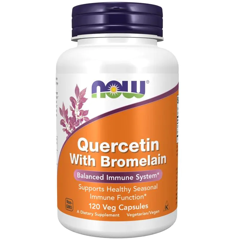 NOW Foods Quercetin with Bromelain Capsules 120 Landys Chemist