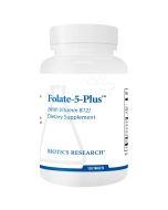 Biotics Research Folate-5 Plus (+ B12) Tablets 120