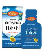 Carlson Labs The Very Finest Fish Oil 1600mg Omega-3 Natural Lemon 15 x 5ml