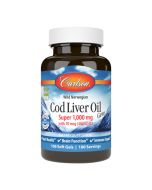 Carlson Labs Wild Norwegian Cod Liver Oil Gems 1000mg Softgels 100