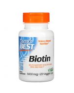 Doctor's Best Biotin 5000mcg Vcaps 120