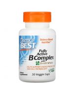 Doctor's Best Fully Active B-Complex with Quatrefolic Vcaps 30