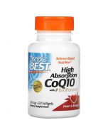 Doctor's Best High Absorption CoQ10 with BioPerine 100mg Softgels 120