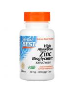 Doctor's Best High Absorption Zinc Bisglycinate 50mg Vcaps 90