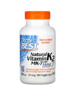 Doctor's Best Natural Vitamin K2 MK7 with MenaQ7 45mcg Vcaps 180