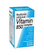HealthAid Vegan Vitamin B50 Complex Tabs 30