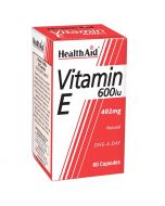 HealthAid Vitamin E 600iu Natural Capsules 60