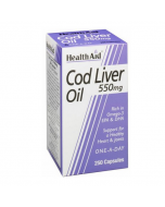 HealthAid Cod Liver Oil 550mg Capsules 250