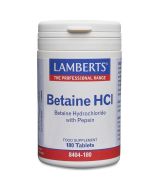 Lamberts Betaine HCI 324mg with Pepsin 5mg Tablets 180