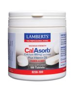 Lamberts CalAsorb Calcium 800mg Tablets 180