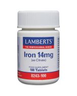 Lamberts Iron 14mg Tablets 100