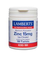 Lamberts Zinc 15mg Tablets 180