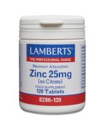 Lamberts Zinc 25mg Tablets 120