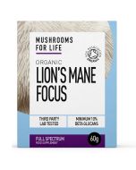 Mushrooms for Life Organic Lion's Mane Focus Powder 60g