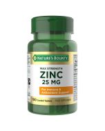 Nature's Bounty Maximum Strength Zinc 25mg Caplets 100