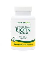 Nature's Plus Biotin 10,000mcg Tablets 90