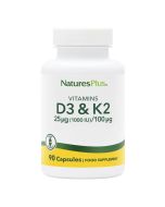 Nature's Plus Vitamin D3 1000iu with K2 100mcg VCaps 90