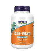 NOW Foods Cal-Mag with B-Complex and Vitamin C Tablets 100