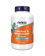 NOW Foods Calcium & Magnesium with Vit D and Zinc Softgels 120