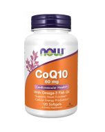 NOW Foods CoQ10 with Omega-3 60mg Softgels 120