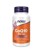 NOW Foods CoQ10 with Vitamin E & Sunflower Lecithin 400mg Softgels 30