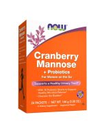 NOW Foods Cranberry Mannose + Probiotics Packets 24