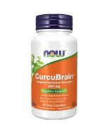 NOW Foods CurcuBrain 400mg Capsules 50