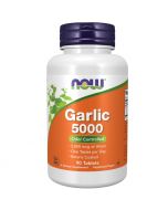 NOW Foods Garlic 5000 Odor Controlled Tablets 90