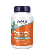 NOW Foods Magnesium & Calcium with Zinc and Vitamin D3 Tablets 100