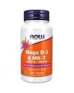 NOW Foods Mega D-3 & MK-7 Capsules 120
