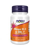 NOW Foods Mega D-3 & MK-7 Capsules 60
