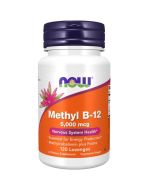 NOW Foods Methyl B-12 with Folic Acid 5000mcg Lozenges 120
