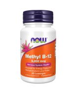 NOW Foods Methyl B-12 with Folic Acid 5000mcg Lozenges 60
